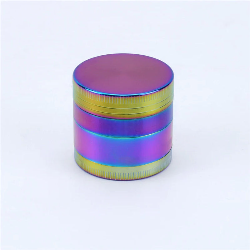 4 Piece Zinc Alloy Iridescent Metal Grinder